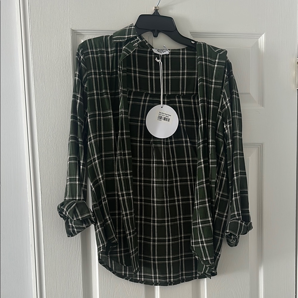 Princess Polly - Nora Shirt Forest Green